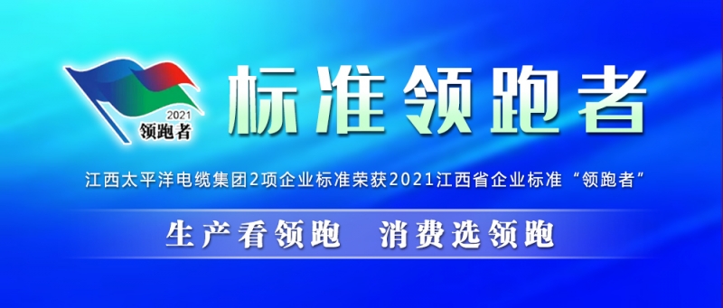 喜訊丨集團2項企業(yè)標準榮獲2021年江西省企業(yè)標準“領跑者”！